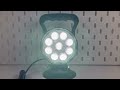 Magnetické pracovné LED svetlo - 12/24V bielo-oranžové / 9x3W + 9x1W / ECER10 (ø114mm) - Video Youtube