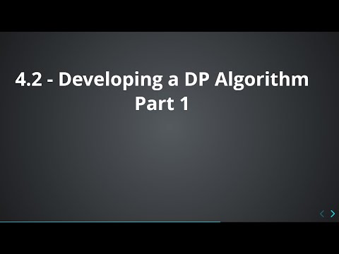 4.2 - Dynamic Programming - Optimal Substructure