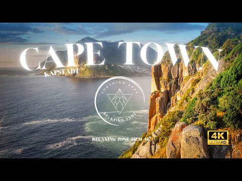 FLYING OVER CAPE TOWN (4K UHD) - Relaxing Music Along With Beautiful Nature Videos (4K Video UHD)