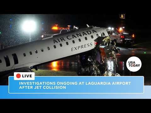 Live: NTSB press conference updates on LaGuardia Airport Air Canada crash with fire truck
