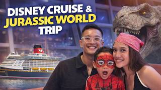 We Boarded the NEW Disney Adventure Cruise (Singapore) | First Family Vlog + Jurassic World!
