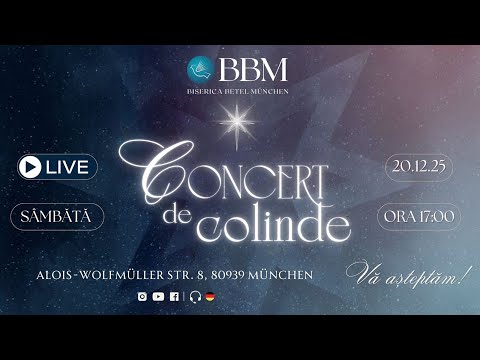 Concert de colinde - 20.12.2025 | Biserica Betel München