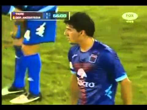 Gol de Gabriel Peñalba - Tigre 2 x 1 Dep. Anzoategui - Copa Libertadores - 22/01/2013
