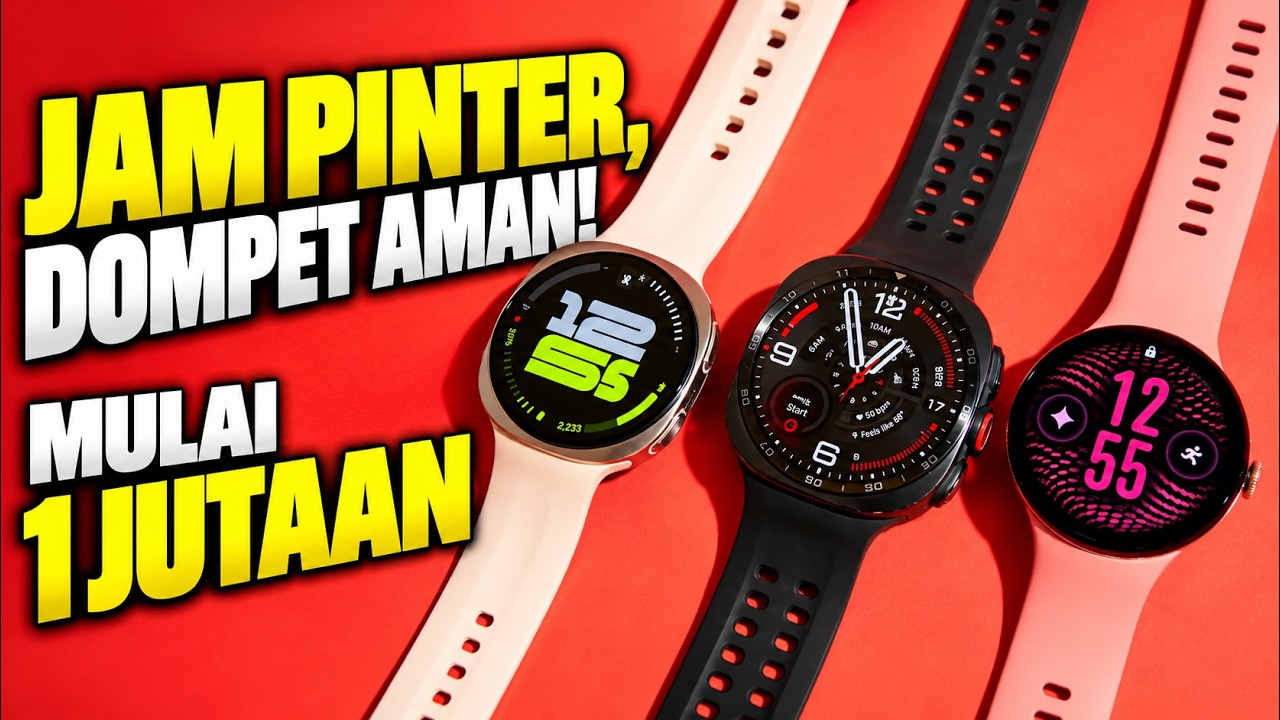 Baru Mulai Lari⁉️ Ini Rekomendasi Smartwatch Terbaik 2026, Buat Pemula Sampai Pro‼️