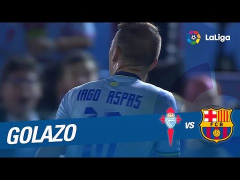 Golazo de Iago Aspas (2-0) Celta de Vigo vs FC Barcelona
