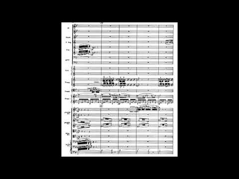 Arthur Honegger - Concertino for Piano and Orchestra, H.55 (1924) [Score-Video]