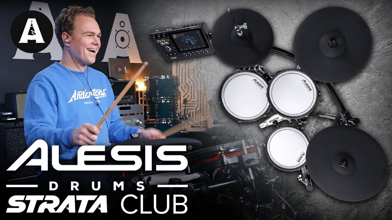 NEW Alesis Strata Club Electronic Drum Kit - The Strata Experience at a Smaller Price! - YouTube