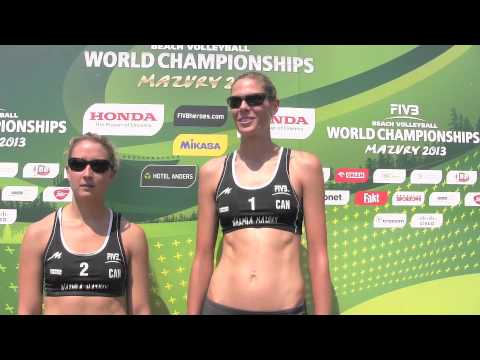 Canada's Heather Bansley and Sarah Pavan