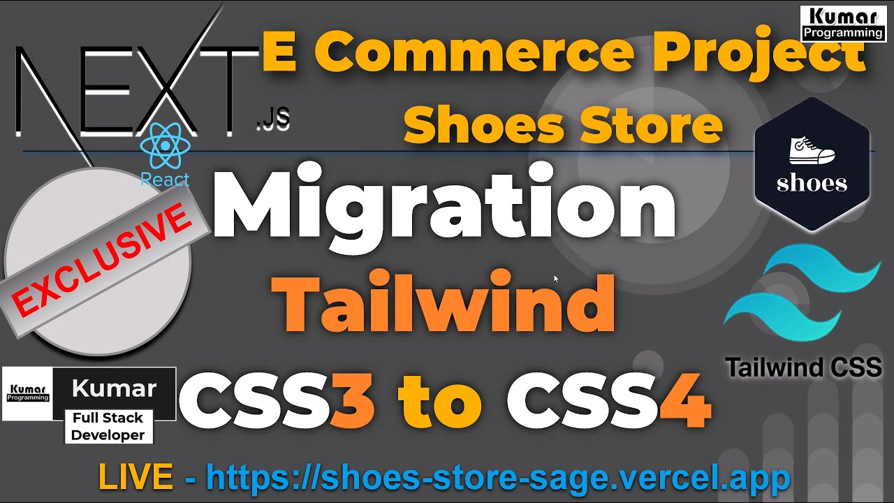 Exclusive -  Tailwind CSS3- CSS4 Migration -   [Next js 15, React 19, PostgreSQL ,  PayPal]