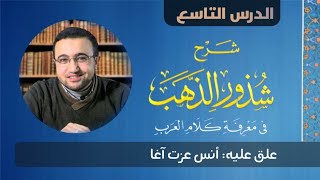 صورة الدرس التاسع من شرح شذور الذهب - أنس عزت آغا
