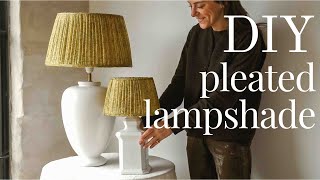 14 - DIY Make a simple pleated lampshade (without a sewing machine)