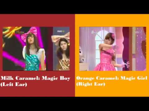 Orange Caramel Magic Girl Comparison (Headphones Required)