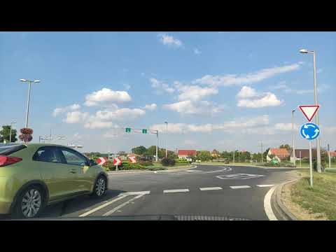 Driving in Hungary. From Szeged to Hódmezővásárhely.