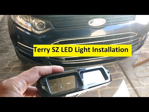 Ford Territory SZ Aftermarket LED Installation Inside the front Grille