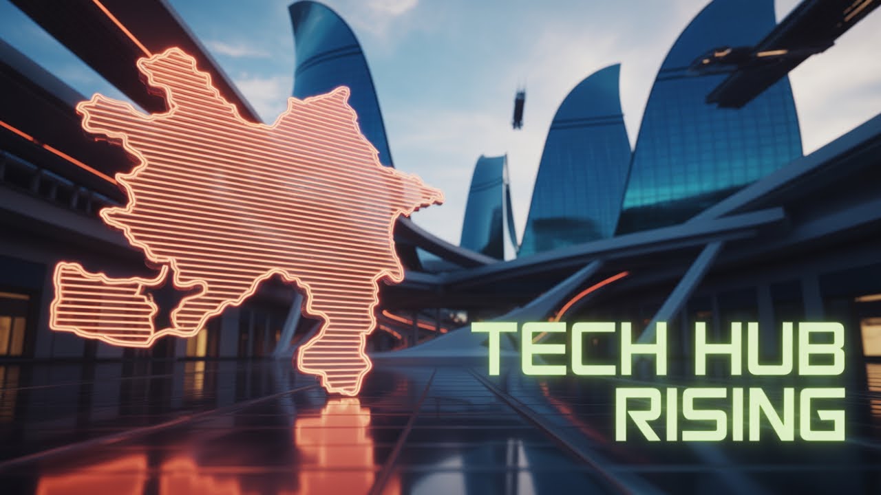 Azerbaijan Map: Stunning 4K Digital Background Loop!