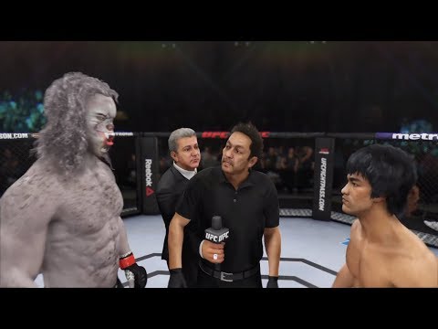 Werewolf vs. Bruce Lee (EA Sports UFC 3) - CPU vs. CPU - Crazy UFC 👊🤪