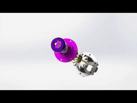 Gearbox assembly explode motion study cgi