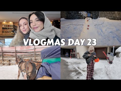 DAY #23 OF VLOGMAS 2023 | CHRISTMAS EVE EVE ANTICS IN THE SNOW