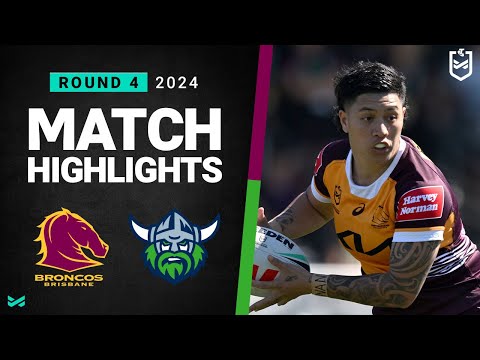 NRLW 2024 | Broncos v Raiders | Match Highlights