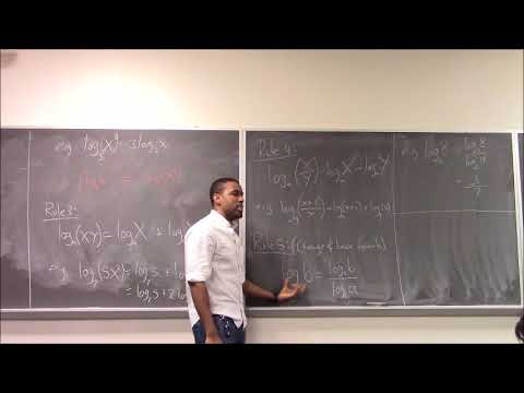 Math 1109 Lecture 8 - Logarithms and logarithmic functions