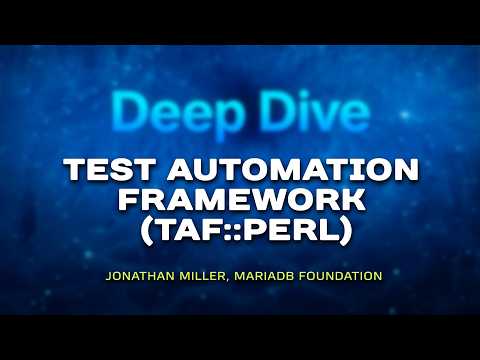 Video Thumbnail: TAF: Deep Dive — A Deterministic Framework for Database Benchmarking