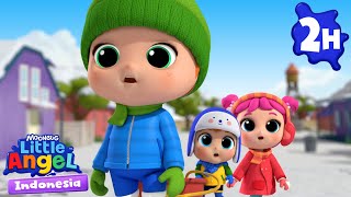 Download lagu Bermain Aman di Salju | Little Angel Bahasa Indonesia | Kartun dan Lagu Anak mp3