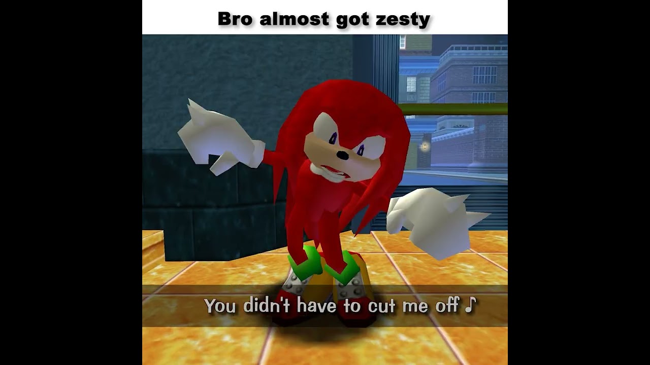 Knuckles is manly #sonic #memes