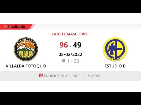 Cadete masc C VILLALBA FOTOQUO - ESTUDIO