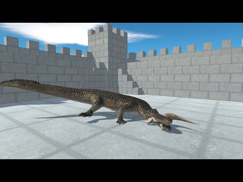 Updated ANCIENT CROCODILE Machimosaurus Rex in Castle vs ALL UNITS Animal Revolt Battle Simulator