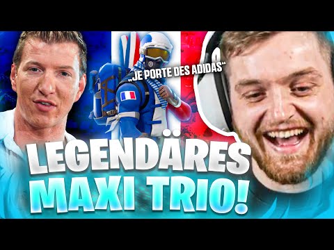 😂😍Mit SCHRADIN und Französisch HAUSAUFGABEN MAXI in Random SQUADS rasieren! - Fortnite Random Squads