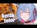 【Handcam】 aku  makan masakan lokal, kali ini mam kerak telor~ 【Vtuber Indonesia】