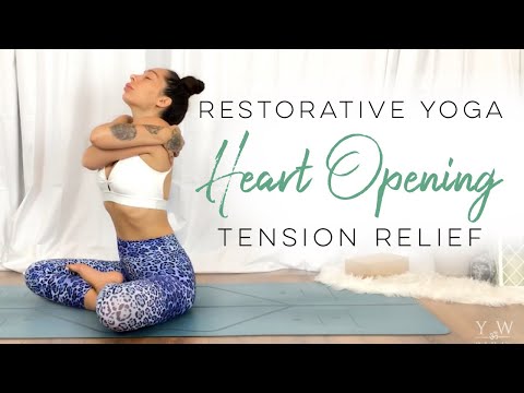 Restorative Yoga Shoulder Stretches For Tension Beginners Yoga
