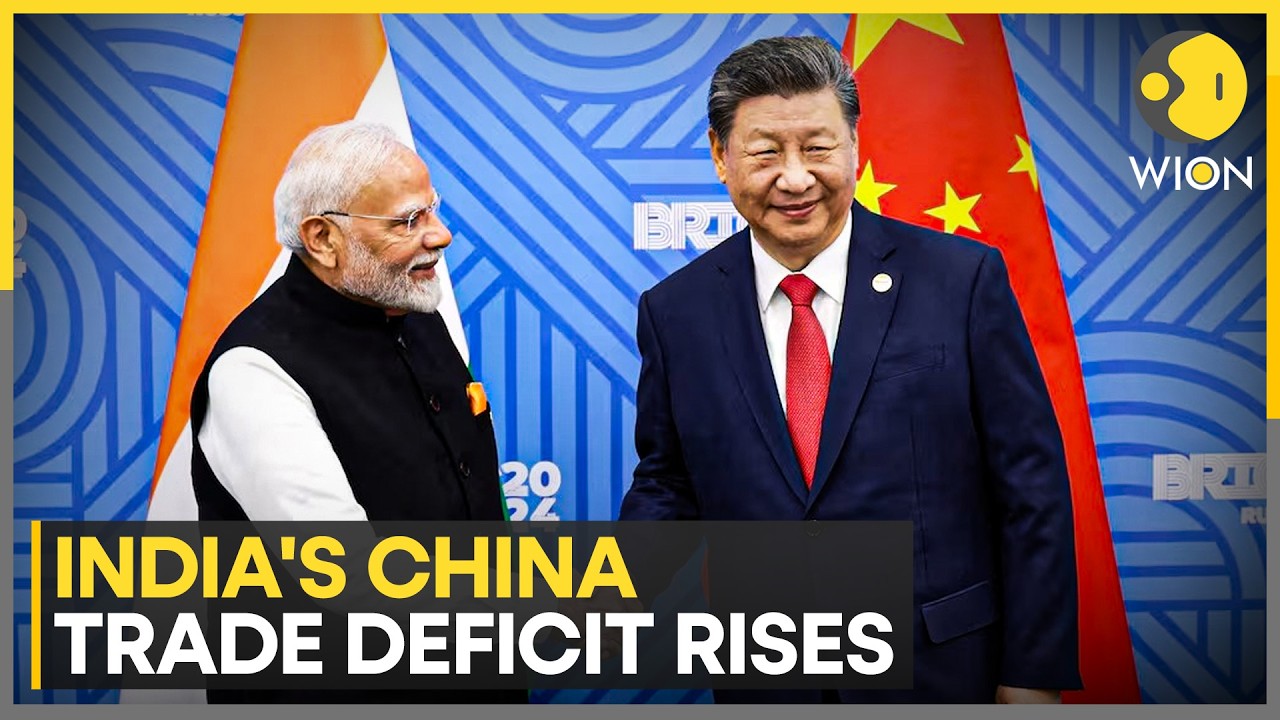 India-China Trade Deficit Widens Sharply | WION News