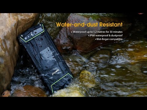 Poptel P60  Rugged Smartphone With Wireless Charging And NFC
