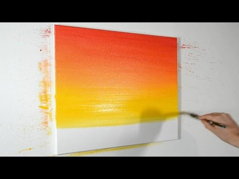 Using blend acrylic paints