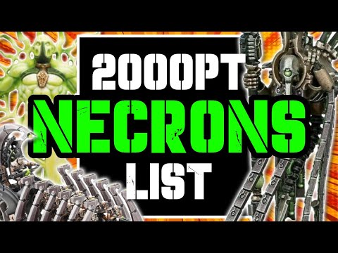 Unveiling My First 10th Edition 2000 Point Necron List - Warhammer 40k 10th Edition