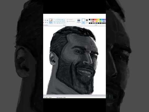 ART anatomy Microsoft Paint Giga Chad #art #microsoftpaint #anatomy #skeleton #gigachad