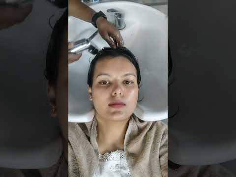 Hair Spa at sparrow salon🌸 #youtube #ytshorts...