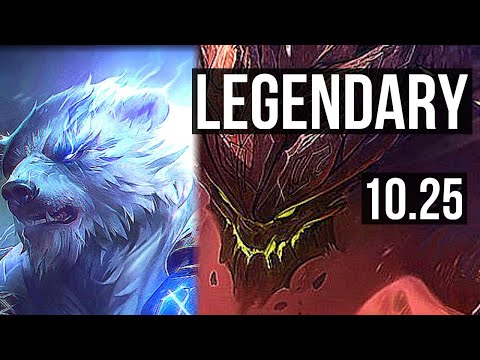 VOLIBEAR vs MALPHITE (TOP) | Legendary, 600+ games, 17/5/15, 900K mastery | KR Diamond | v10.25