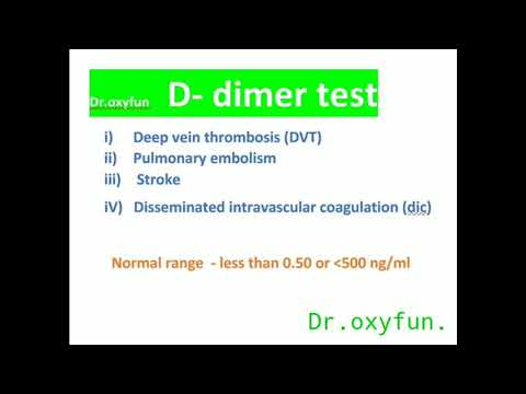 D dimer test