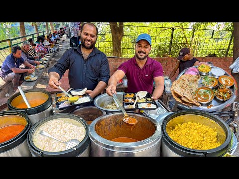 80/- Unlimited Thali 🇮🇳 Tricity ka Best Punjabi Food | Street Food India