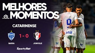 BARRA VENCE O JOINVILLE NA SEGUNDA RODADA DO CATARINENSE! – Melhores Momentos