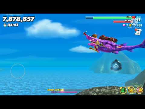 Dark Magic Shark Highest Gold Rushes in Pasific Island 🏝️ (Hungry Shark World