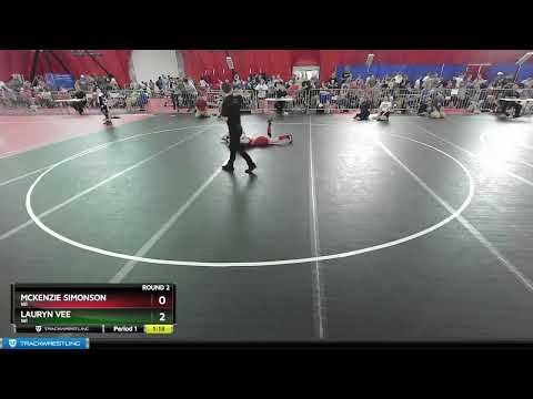 101 Lbs Round 2 - McKenzie Simonson, WI Vs Lauryn Vee, WI E2de