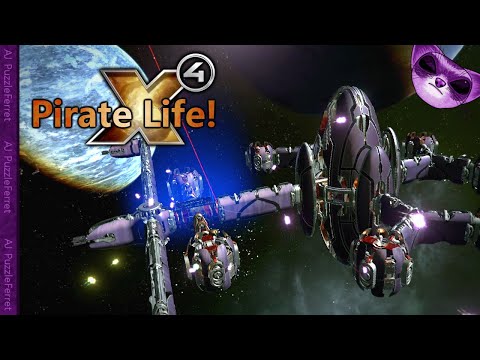 X4 Pirate Life Ep42 - HOP defence station doesn't like pirates!