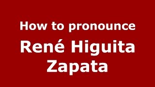 How to pronounce René Higuita Zapata