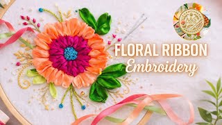 How to Make Beautiful Ribbon Flower | Simple Yet Gorgeous Ribbon Flower Design#ribbon  #viralvideo