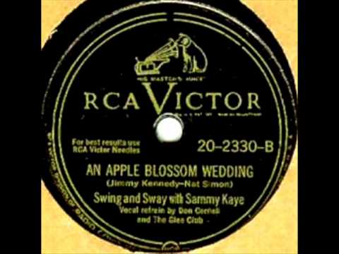 An Apple Blossom Wedding by Sammy Kaye on 1947 RCA Victor 78.