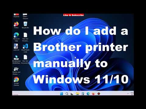 How do I add a Brother printer manually to Windows 11
