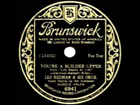 1934 HITS ARCHIVE: You’re A Builder Upper - Leo Reisman (Harold Arlen, vocal)